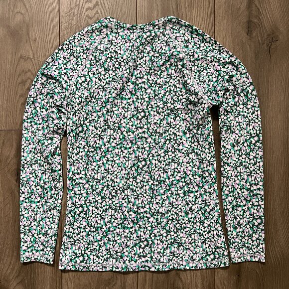 Athleta Point Break Rashguard in Deep Fern Floral Size Medium - Picture 2 of 5
